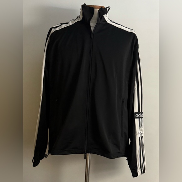 Adidas Originals [M-L] Men's Adilenium 2 Megabreak Jacket Black Oversized JN0810 - Picture 9 of 10